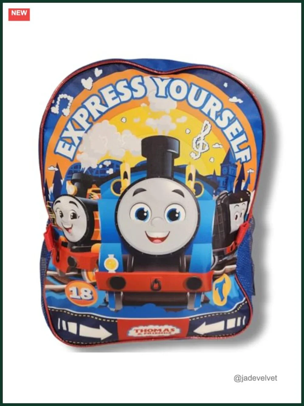 Thomas & Friends Kids Backpack with Detachable Lunch Box, Polyester, 16 Inch